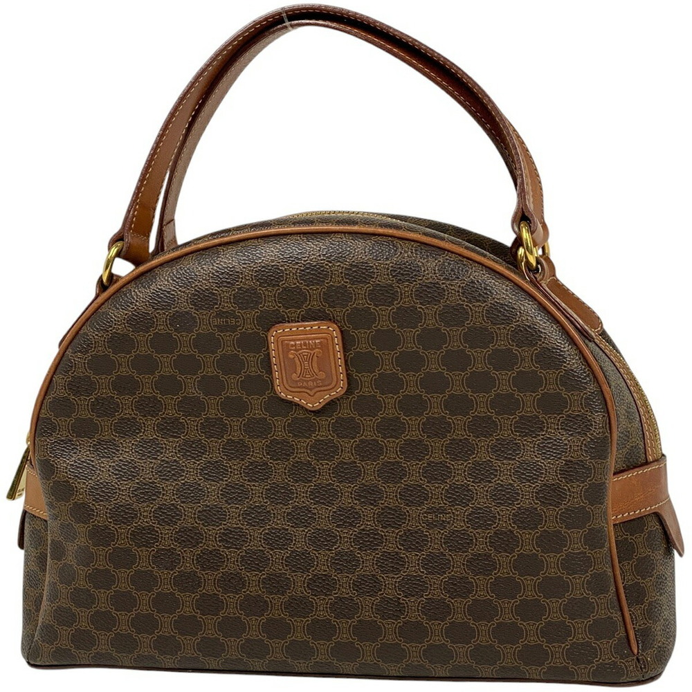 Celine Macadam handbag canvas brown